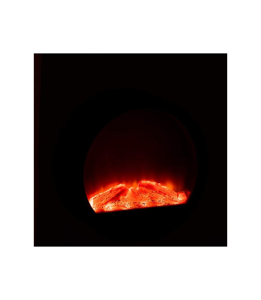 Paris Prix - Lampe à Poser Led cheminée 35cm Noir