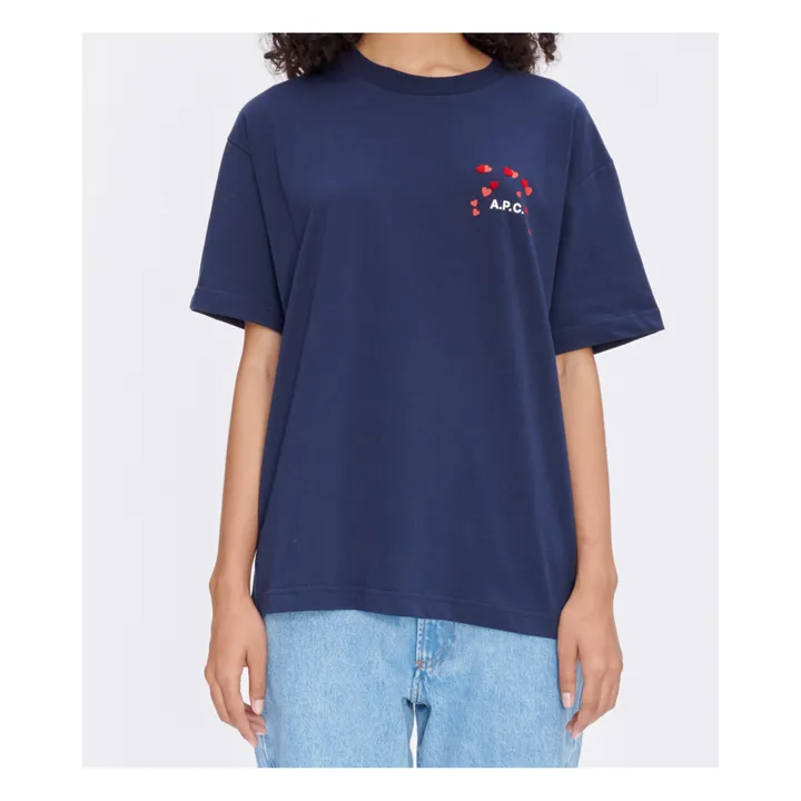 A.P.C. T-shirt Amo Coton Bio | Bleu marine