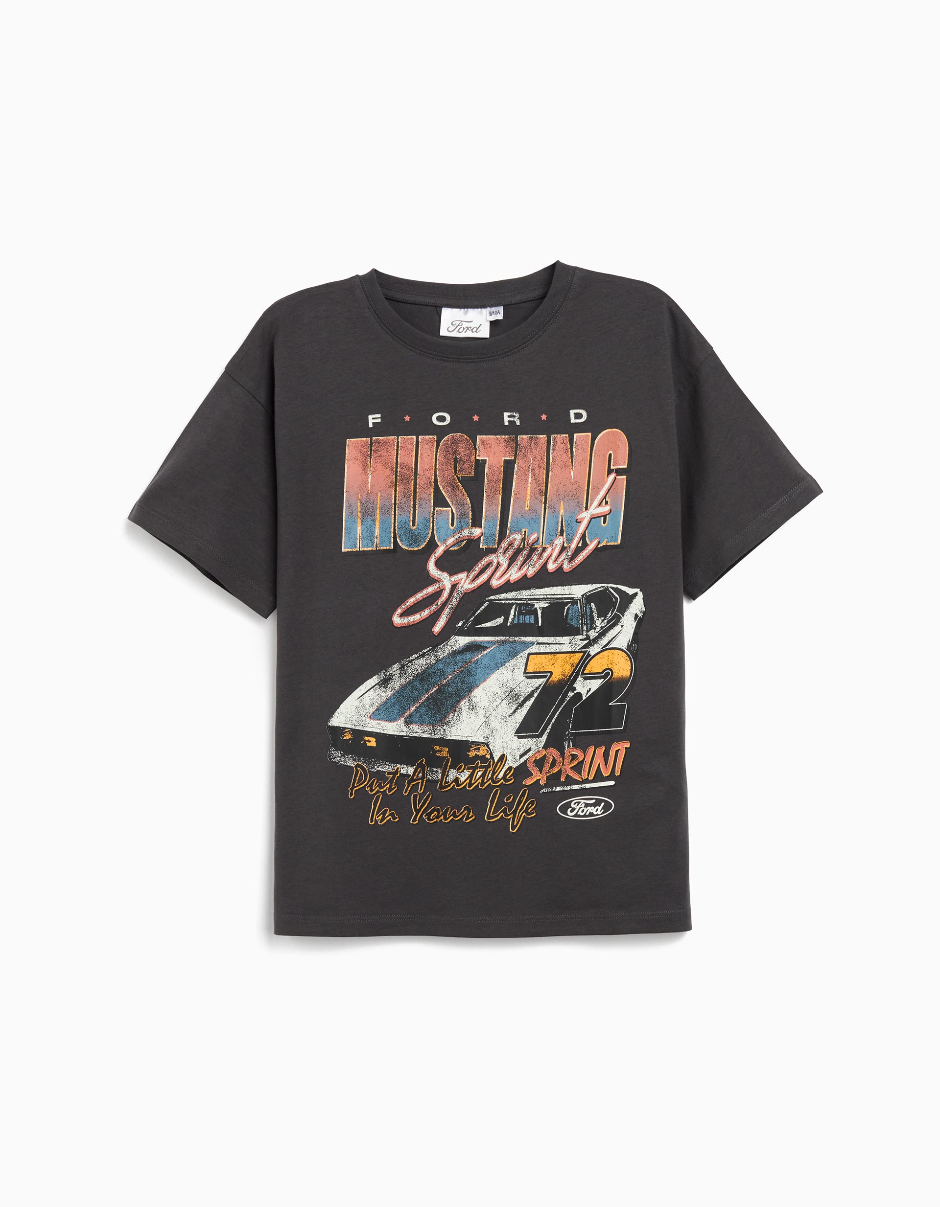 T-shirt 'Ford', Menina, Cinzento Escuro