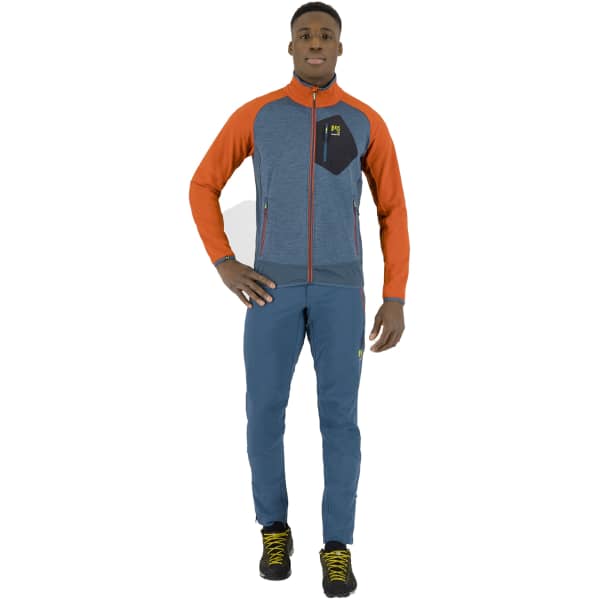 Veste polaire ski rando KARPOS ODLE FLEECE STARGAZER/FIERY RED
