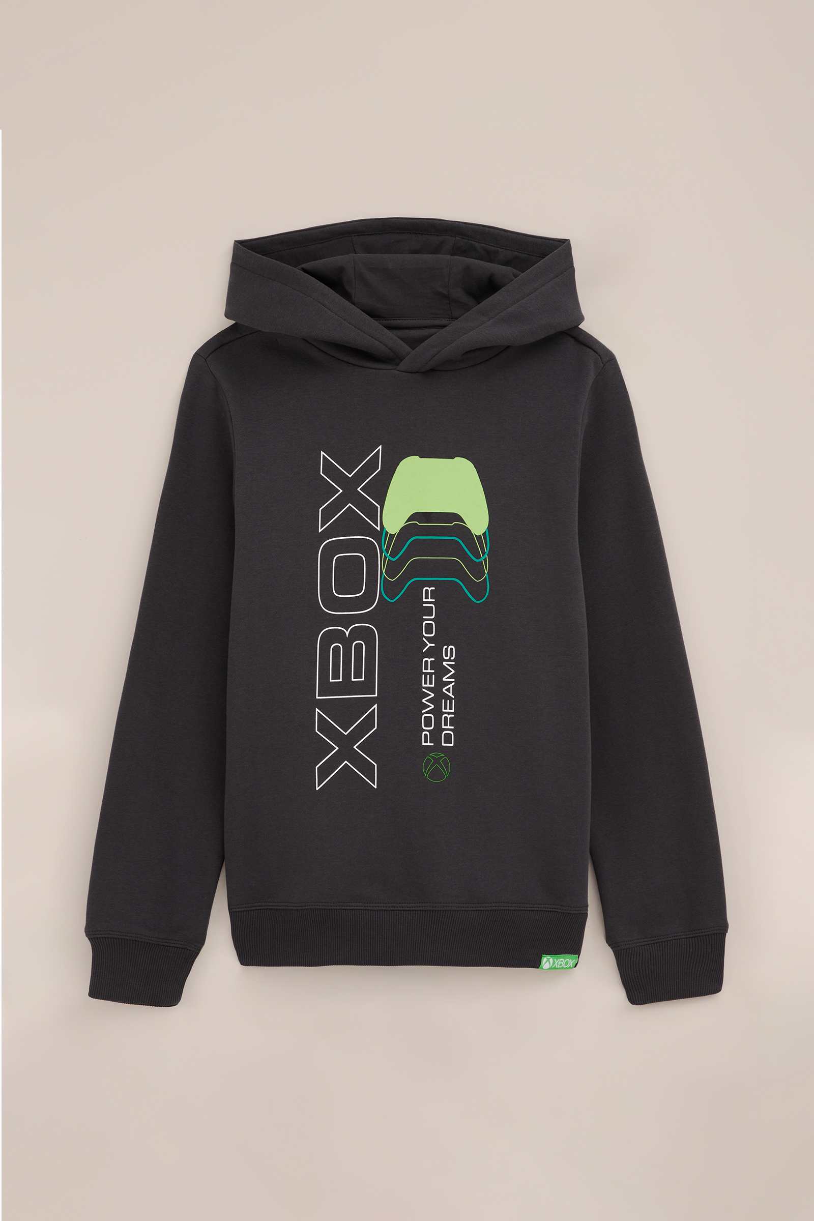 Jongens hoodie met opdruk WE Fashion Donkergrijs