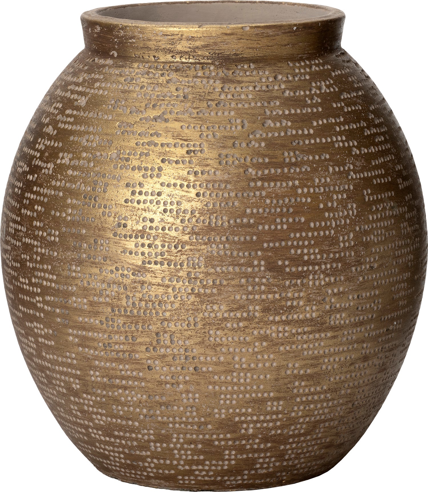 Intratuin bloempot Tendai goud D 28 H 30 cm