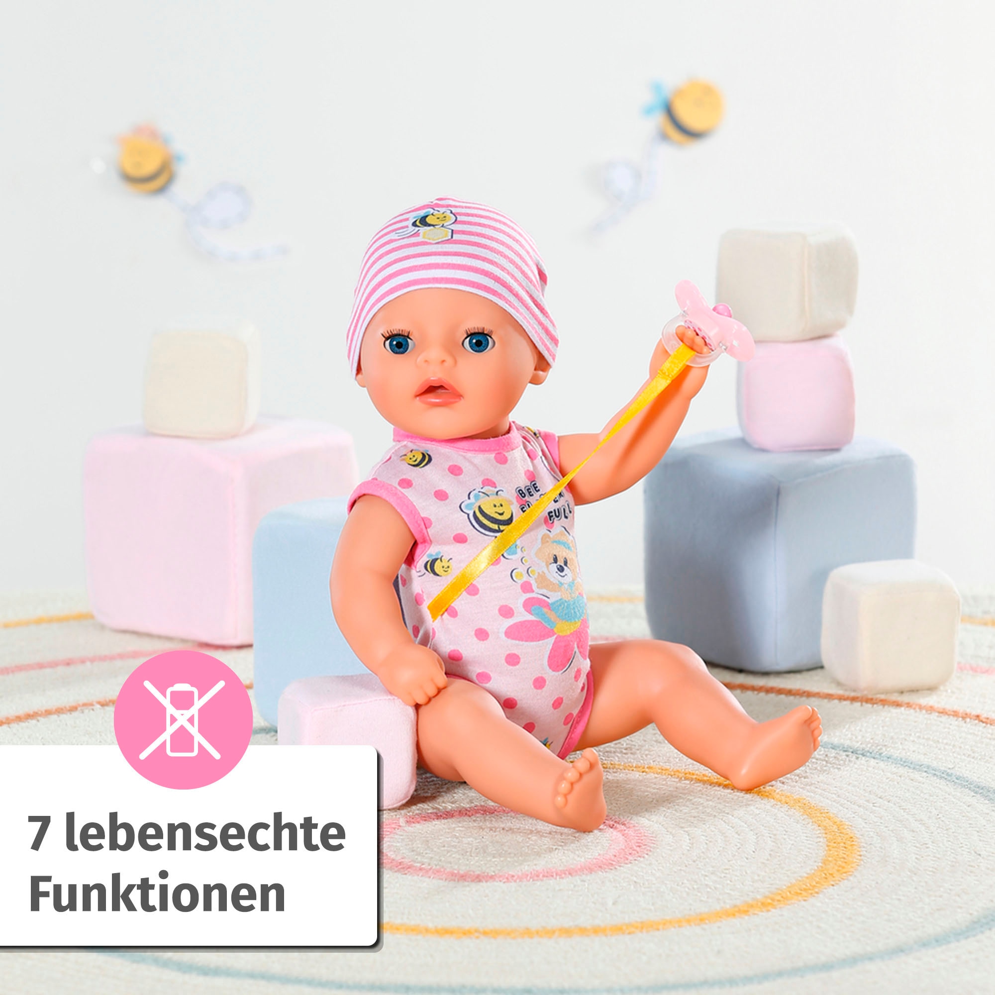 Baby Born Babypuppe »Little Baby Girl, Lena, 36 cm« mit 7 Funktionen