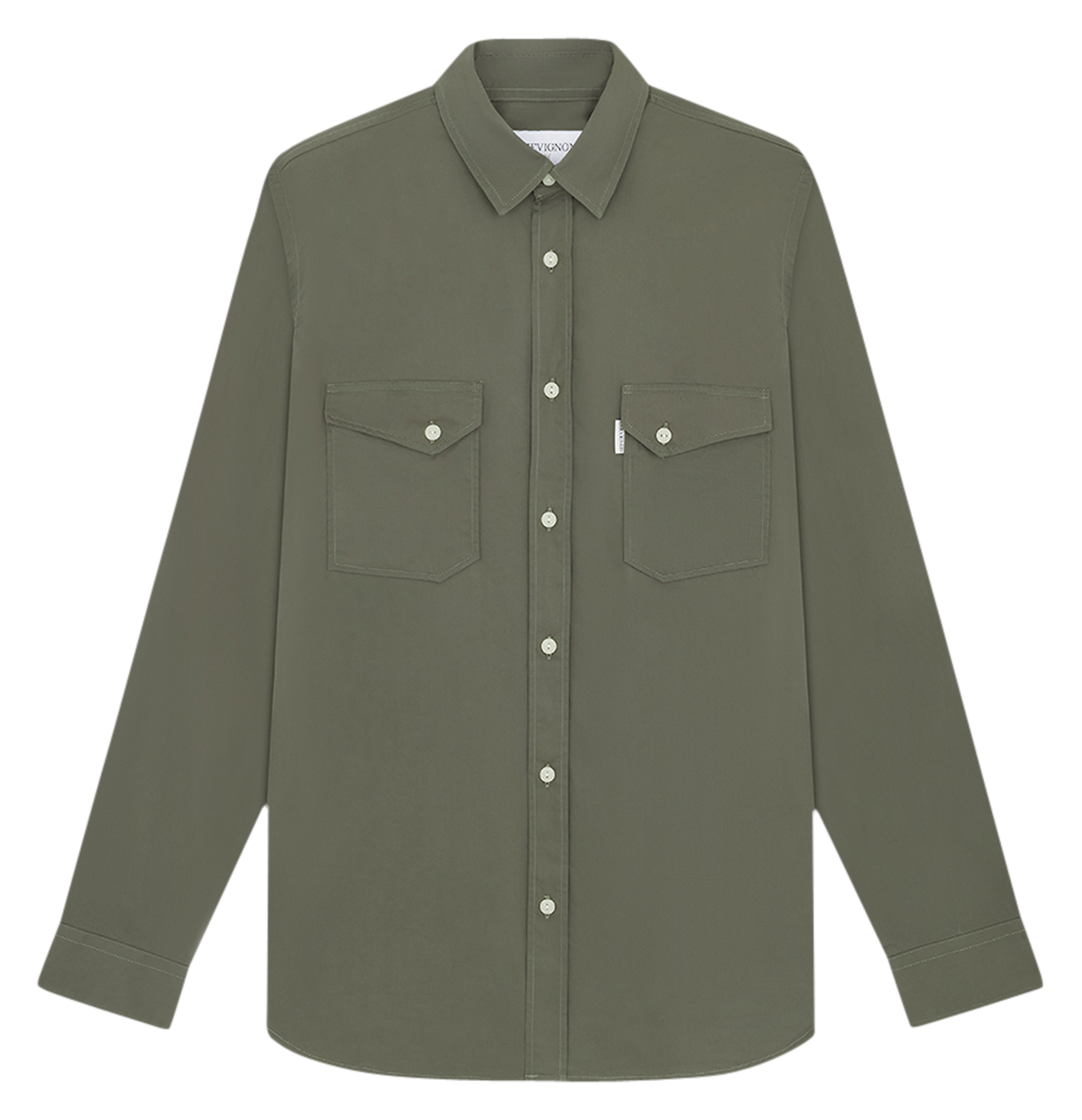 MEXICO - Chemise regular en coton bio | Kaki