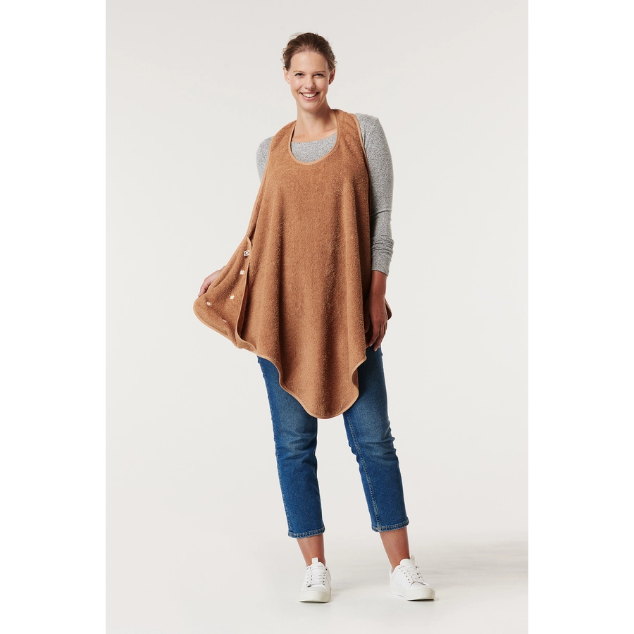 Noppies Badecape Wearable hooded towel 110cm Indian Tan