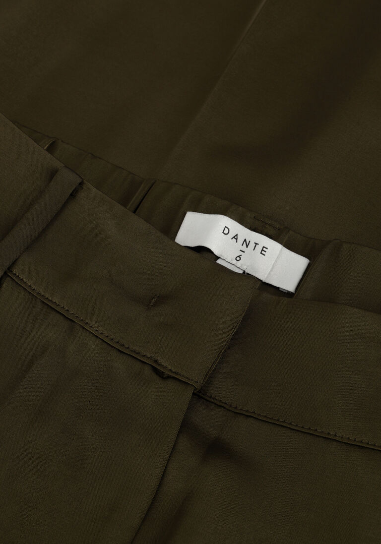 donkergroene dante6 pantalon zijden broek