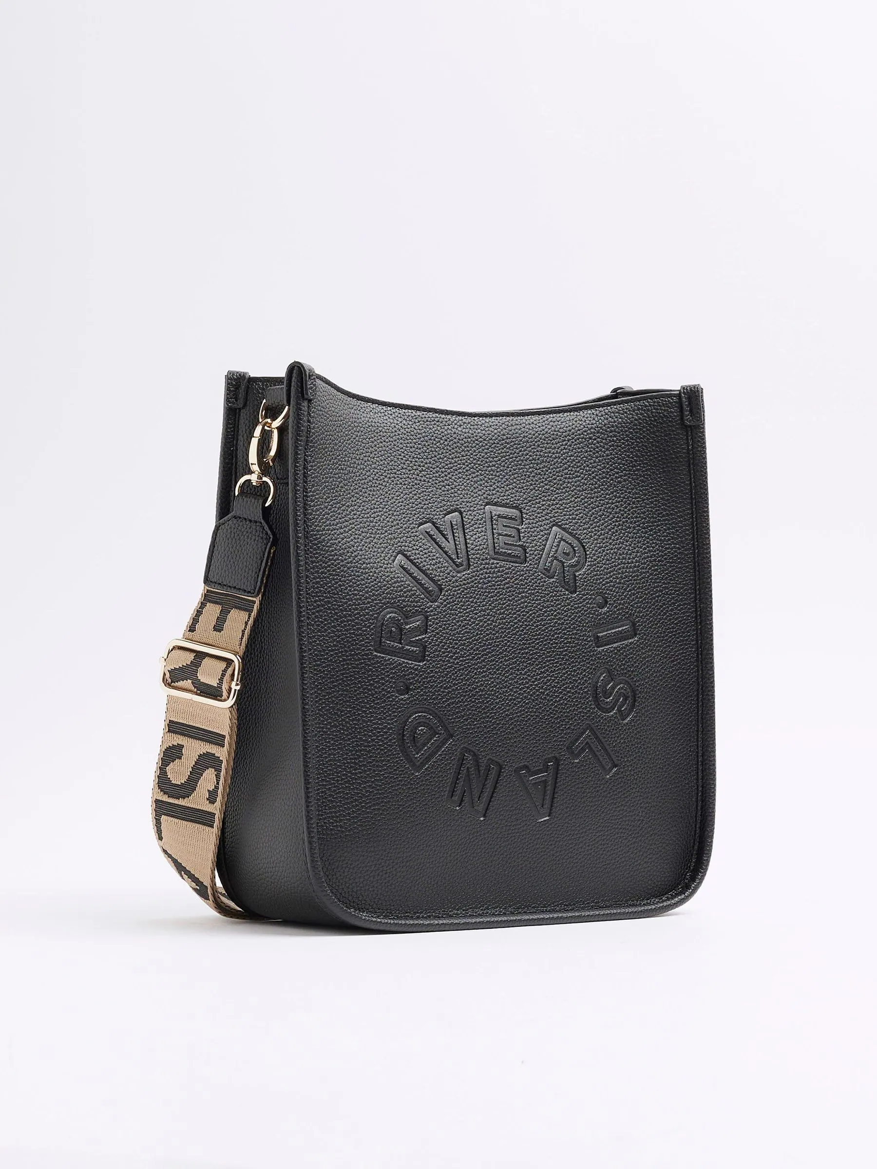 River Island Logo Messenger Cross-Body Bag