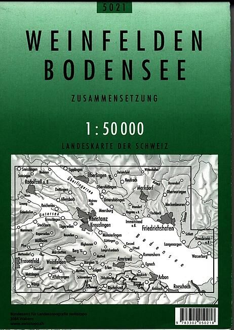 BUNDESAMT - 5021 WEINFELDEN  ECHELLE 1 50 000