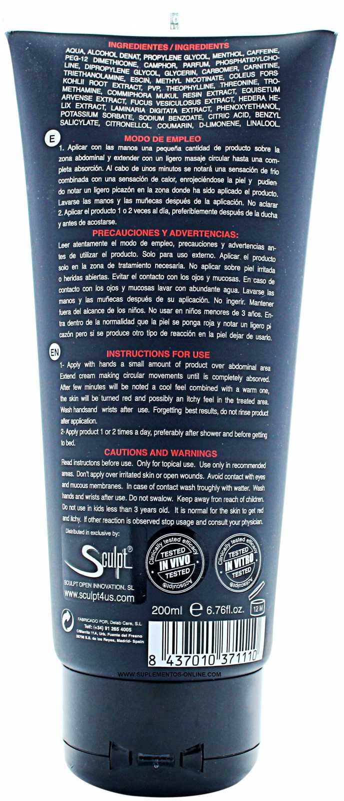 Sculpt Gel de Esculpir Absteel 200 ml