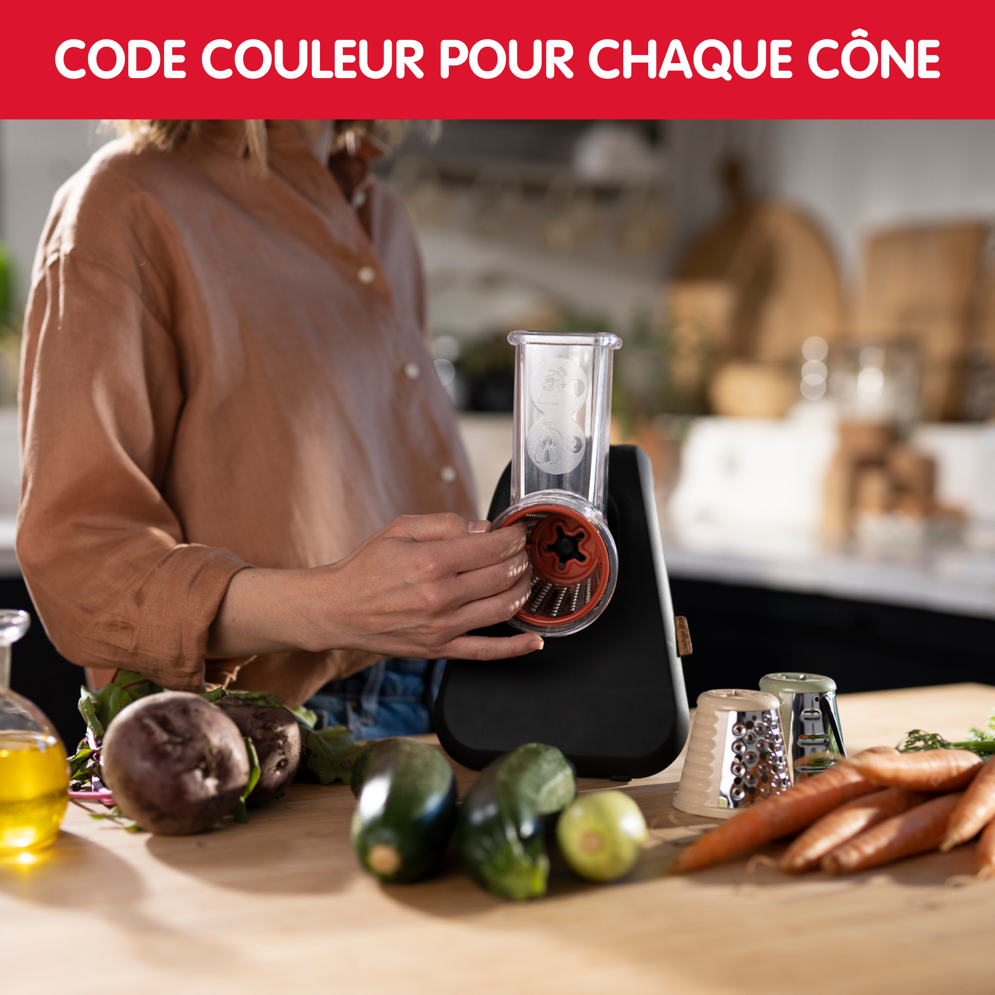 DECOUPE LEGUMES ECO RESPECT NOIR 200 W