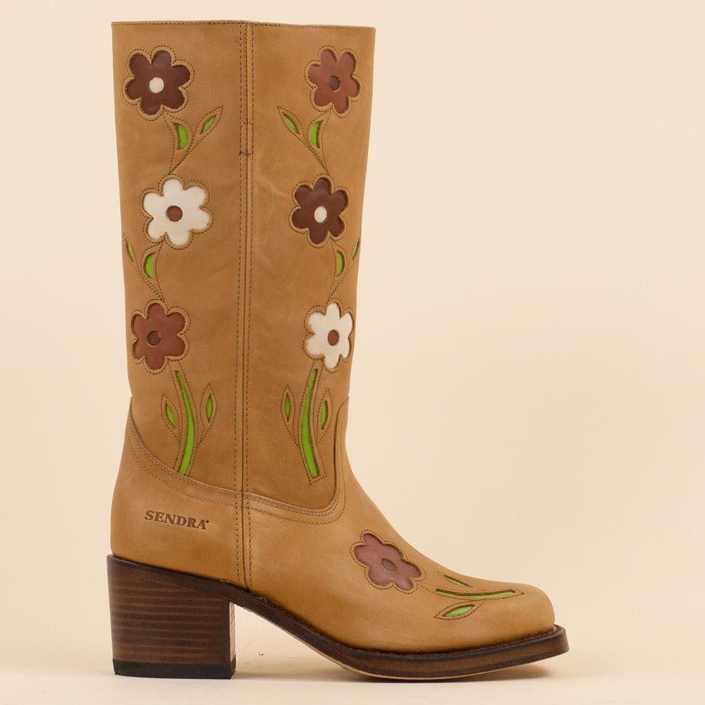 Sendra retro boots 4755 miele lavado