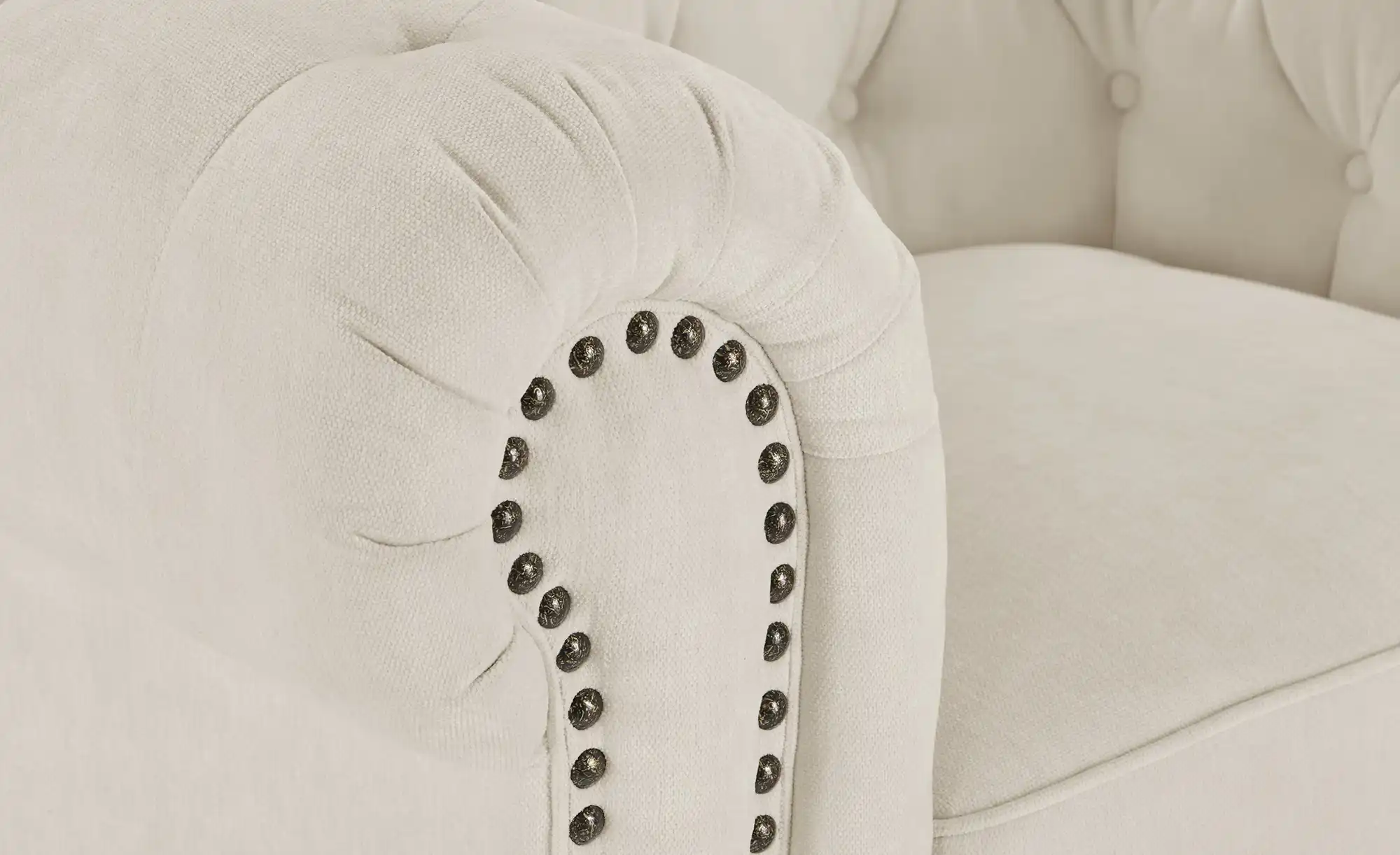 uno Sessel Chesterfield Stoff
