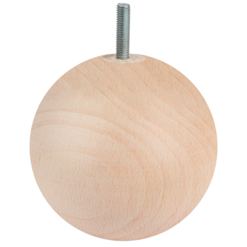 Duraline meubelpoot bol naturel eiken Ø10 cm