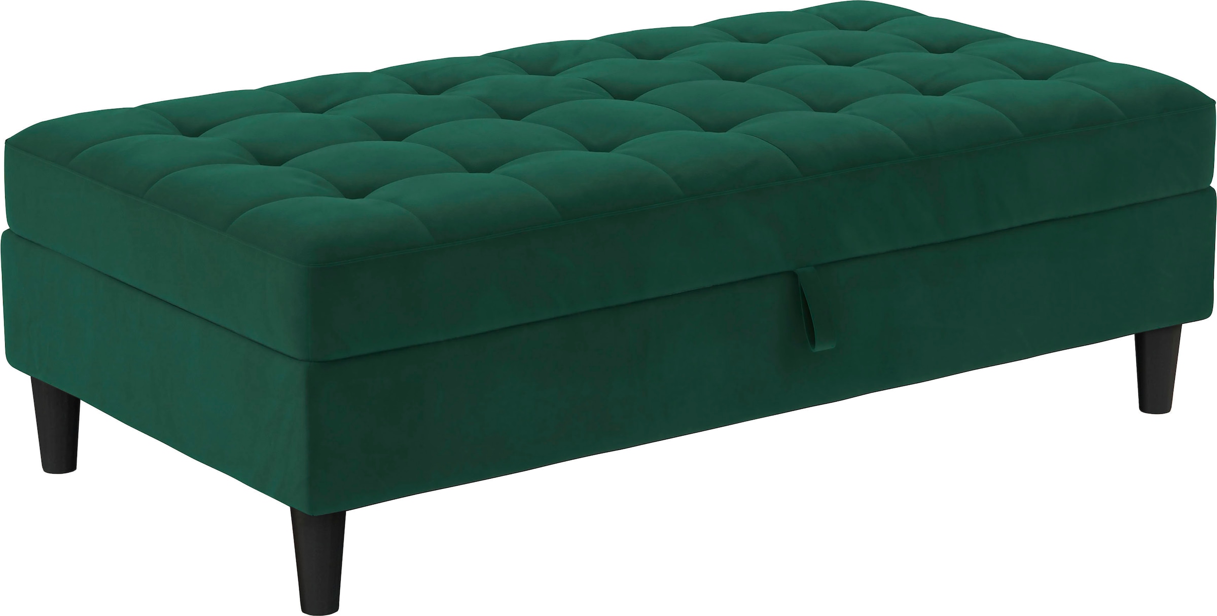 Dorel Home Stauraumhocker »Presley« Polsterhocker mit Stauraum, frei im Raum stellbar, Sitzhöhe 43 cm