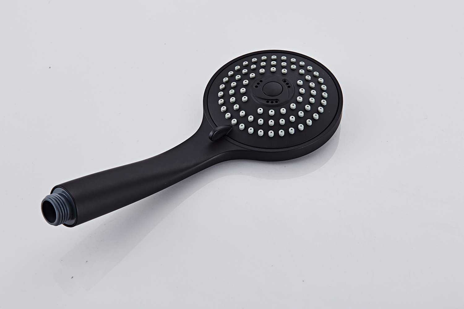 Saniclear Nero mat zwart opbouw regendouche 20cm met thermostaatkraan en 3 standen handdouche