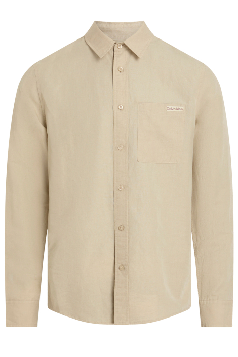 Calvin Klein beige heren overhemd