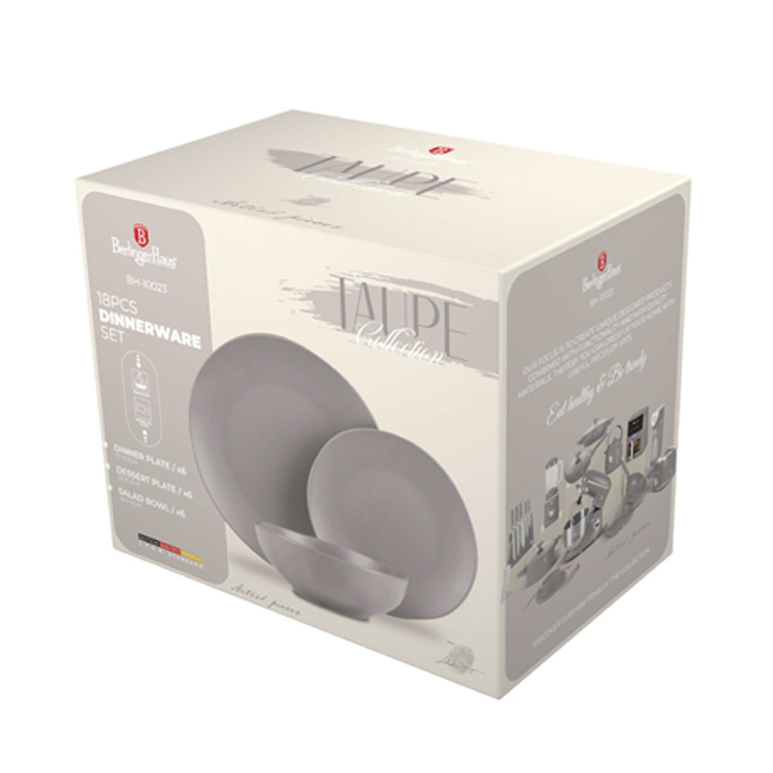 Berlinger Haus 18-teiliges Teller-Set Taupe Collection