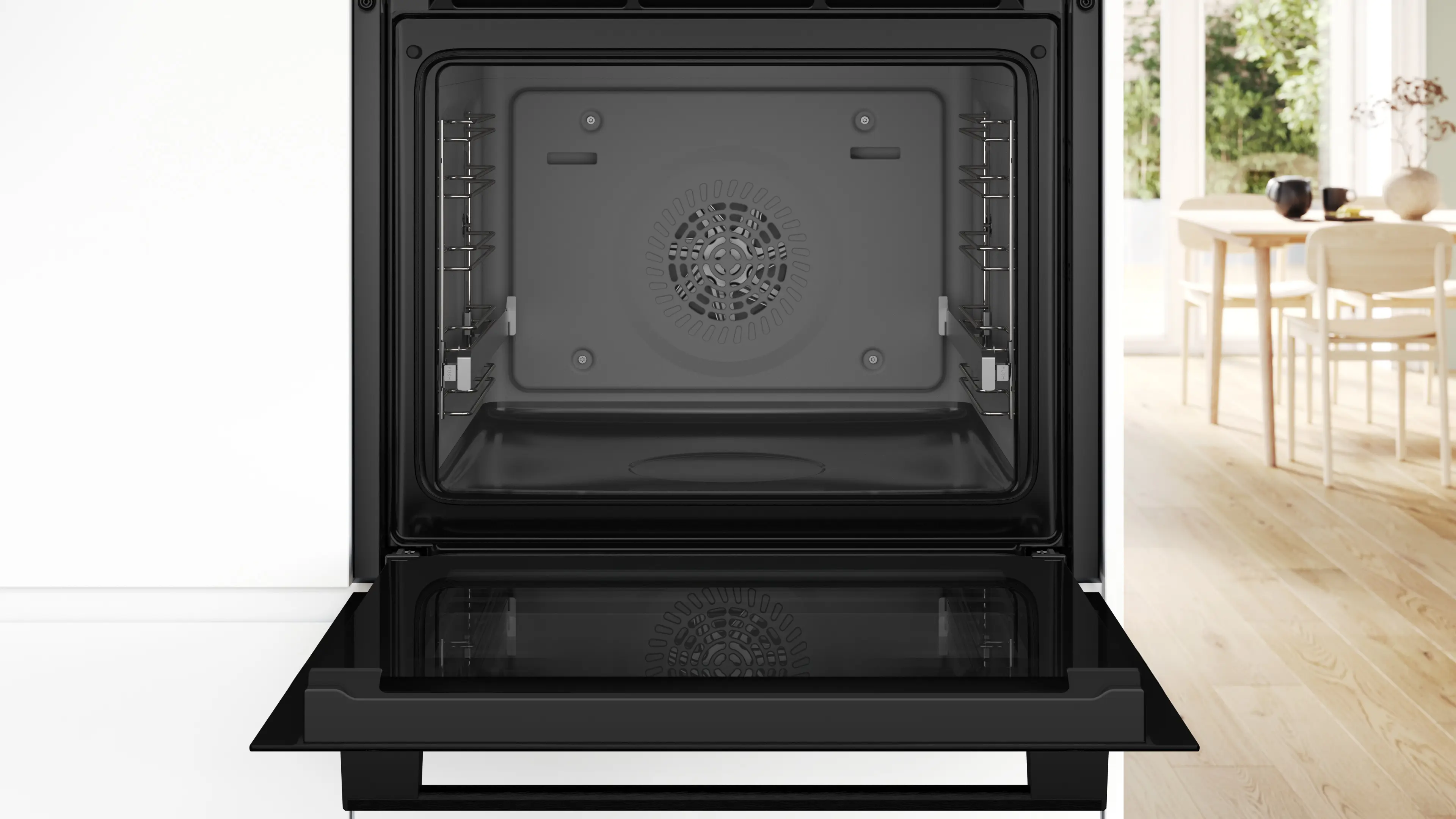 Serie 4 Bakoven 60 x 60 cm Zwart