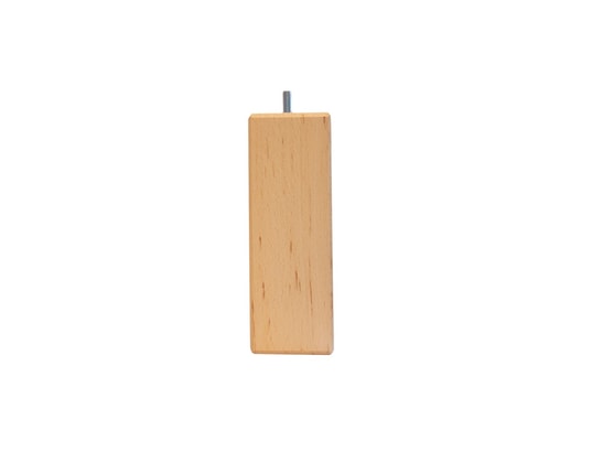 BELLECOUR - Jeu de 4 pieds de lit carrés bois naturel