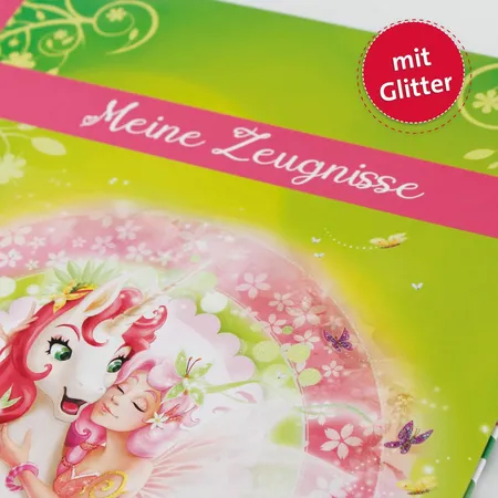 Roth Zeugnismappe Einhornglück mit Glitzereffekt, A4