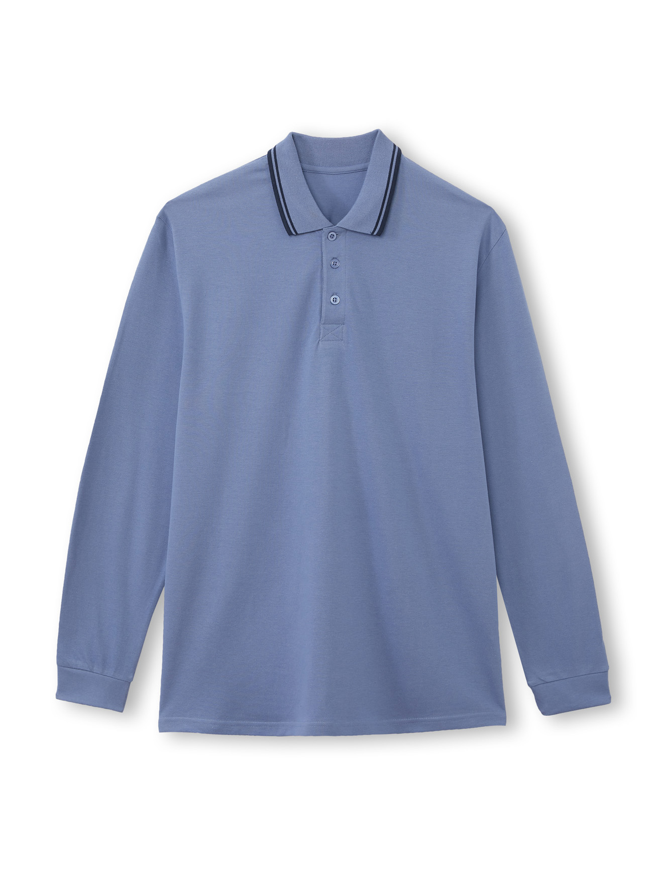 Polo manches longues maille piquée