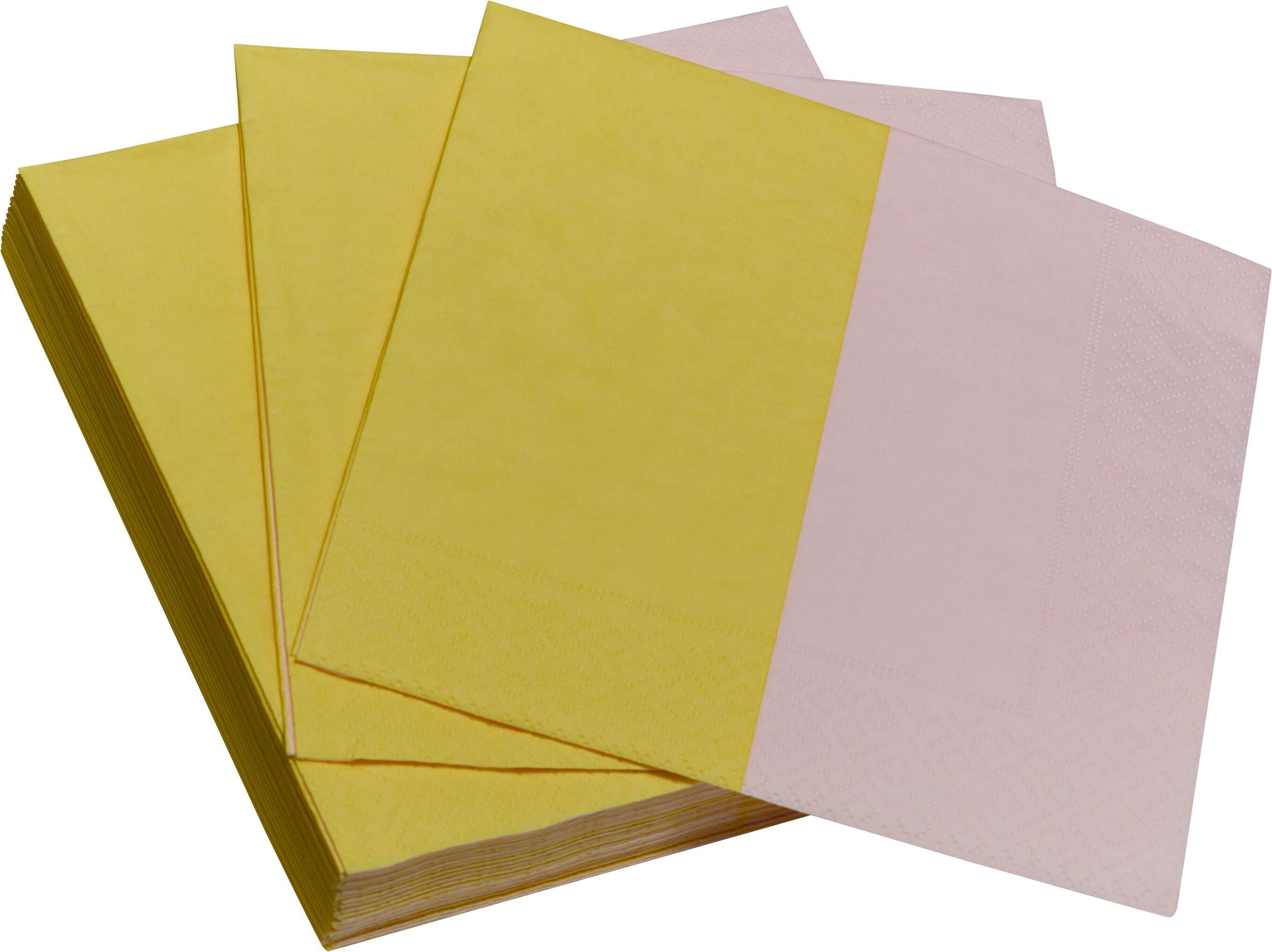 SOLE PAPIERSERVIETTEN PALM SPRINGS 33X33 - Rosa / B: 33.0 cm x T: 33.0 cm