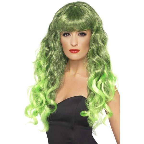Smiffy's Peruca Siren Verde/Preto - 220042262