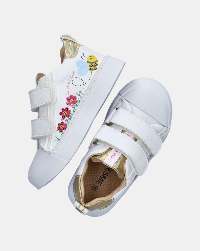 Shoesme Klittenbandschoenen  - wit