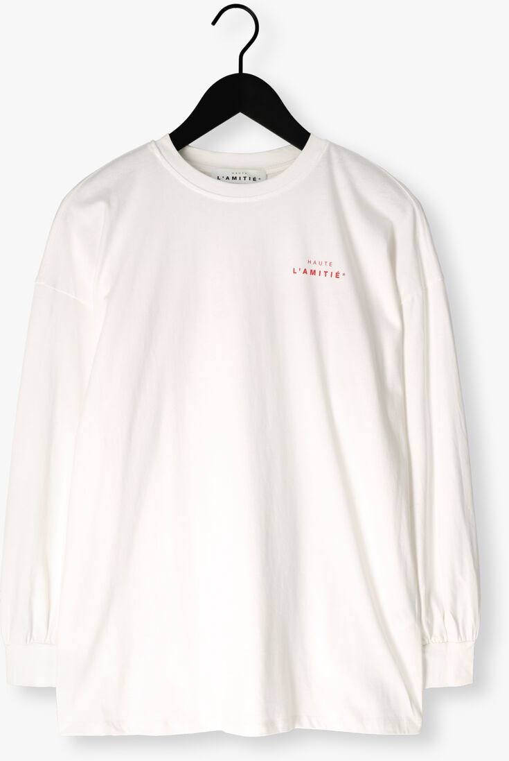gebroken wit haute l'amitié tops & t-shirts studio ls print tee