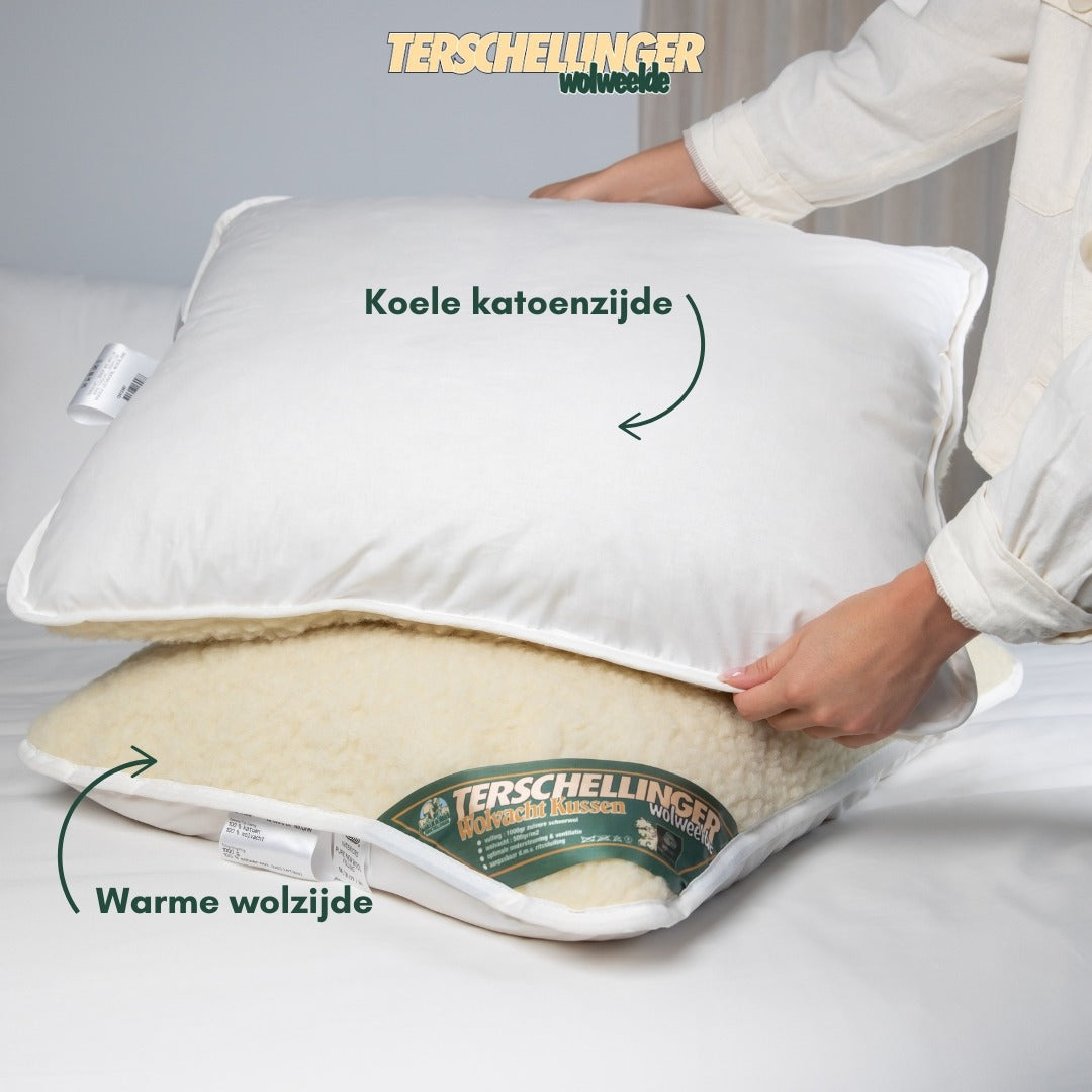 Terschellinger Wolweelde - Wol Kussen- 60x70cm