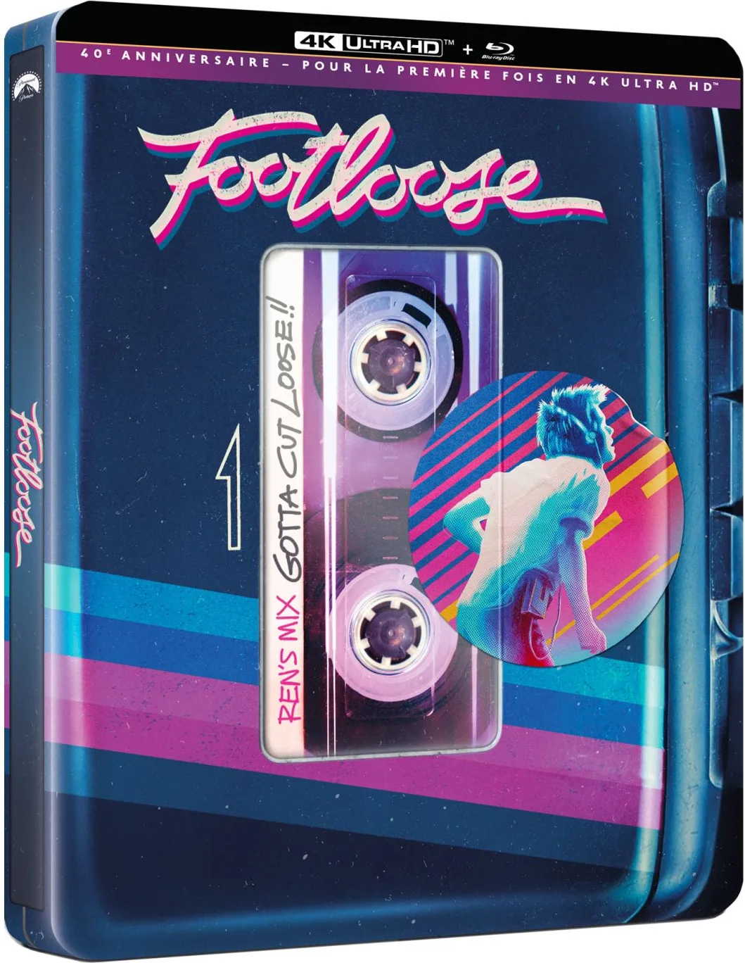 Footloose (1984) Édition Limitée Steelbook (Blu-ray UHD 4K   Blu-ray) Disques Blu-ray films