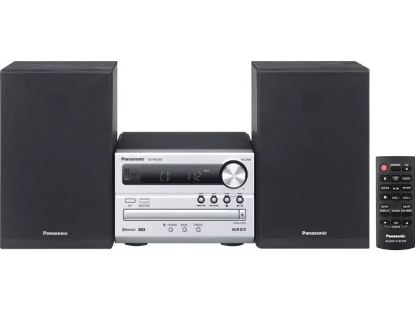 Panasonic SC-PM250 - Mikrosystem - 20 Watt (Total) - sølv