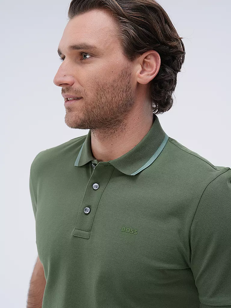 BOSS Poloshirt PARLAY 190 dunkelgrün