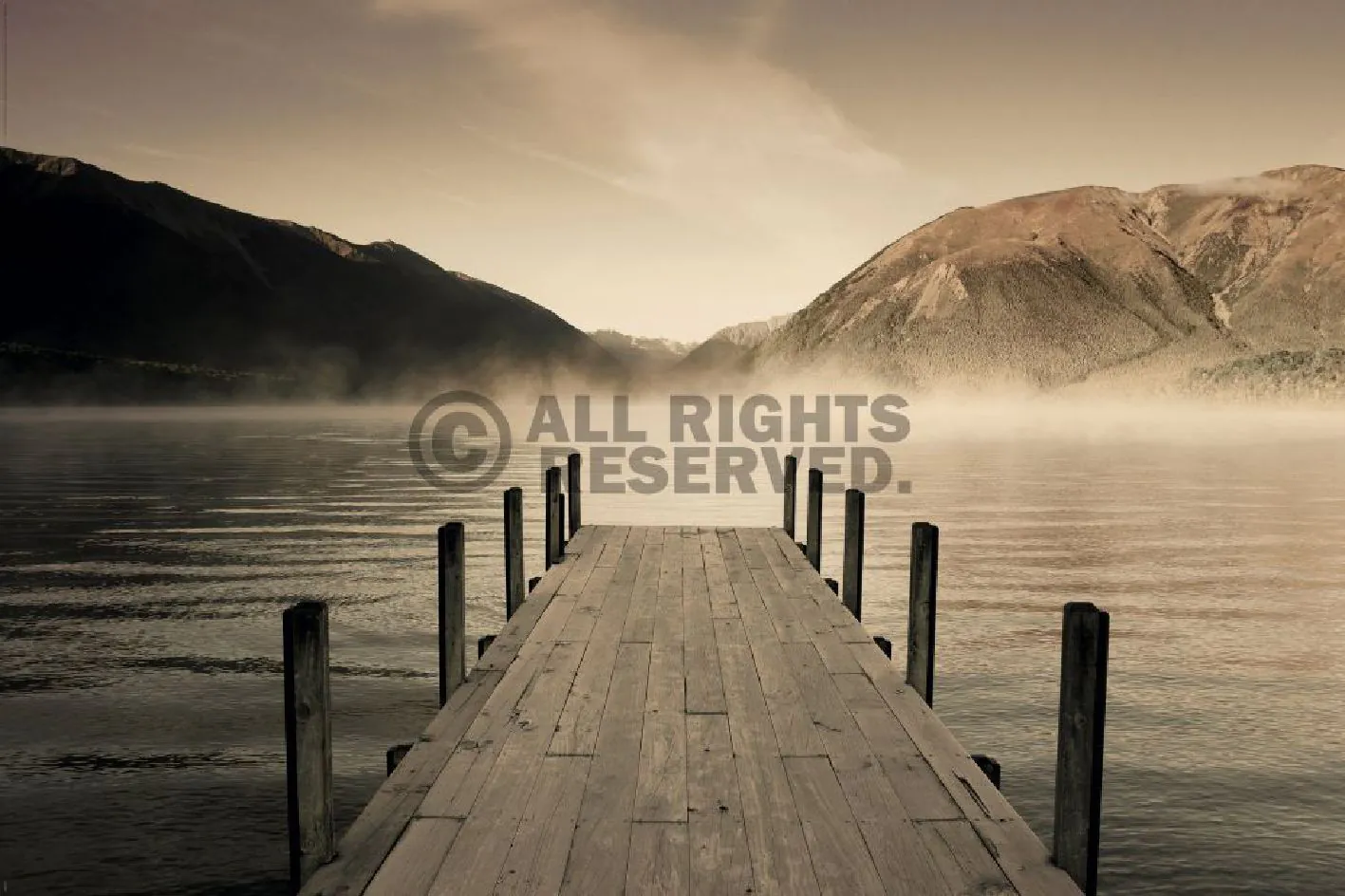 Poster Jetty - lake rotoiti, 61 x 91 cm