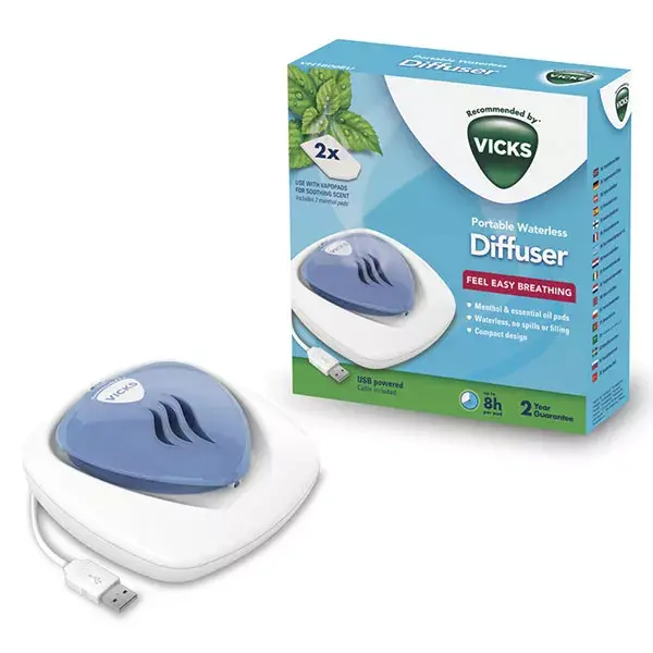Difusor portátil sem água Vicks
