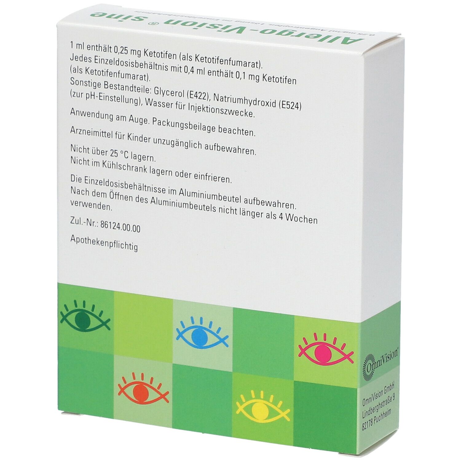 Allergo-Vision® sine 0,25 mg/ml Augentropfen