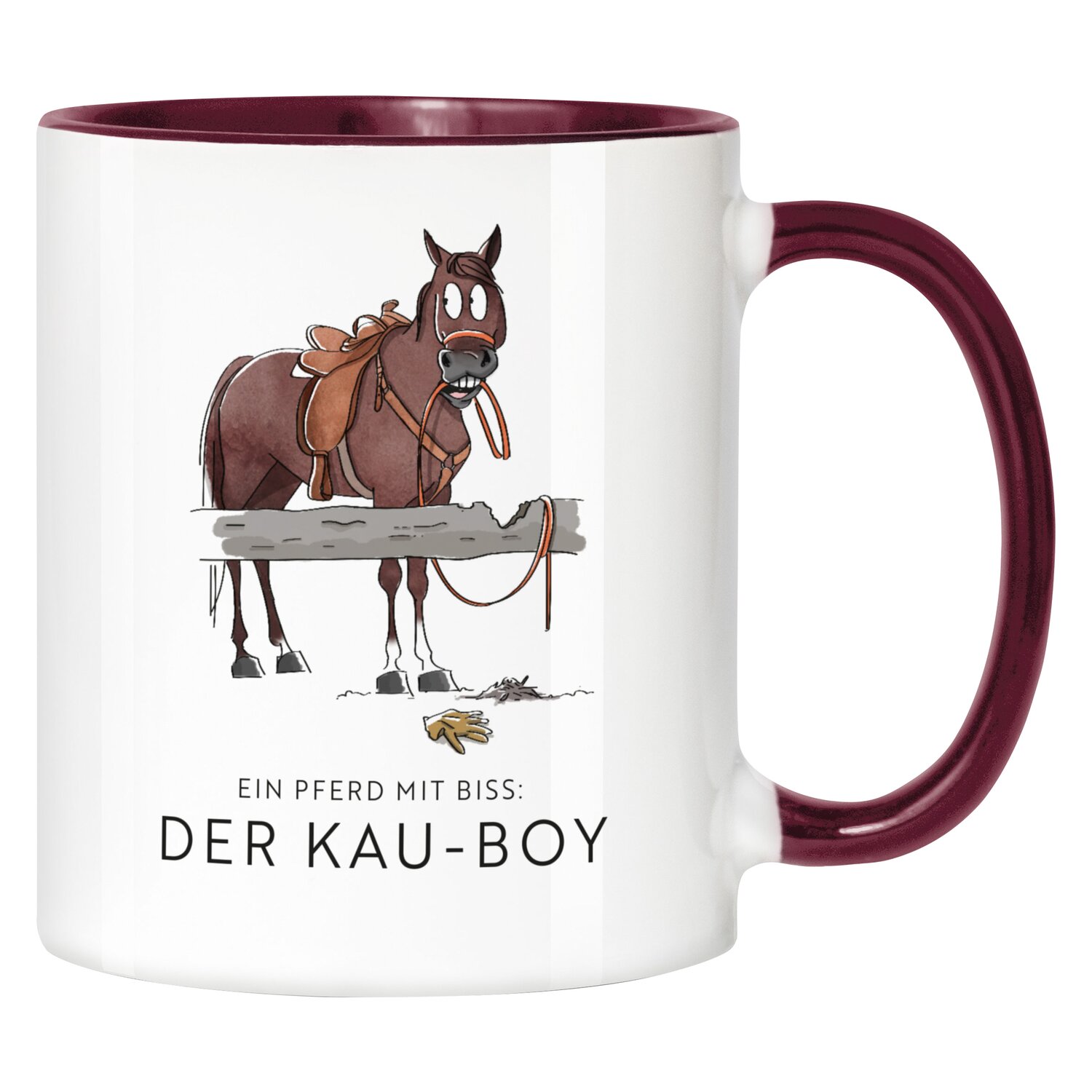 mrs. RIDE Keramiktasse  - bordeaux - Kau-Boy