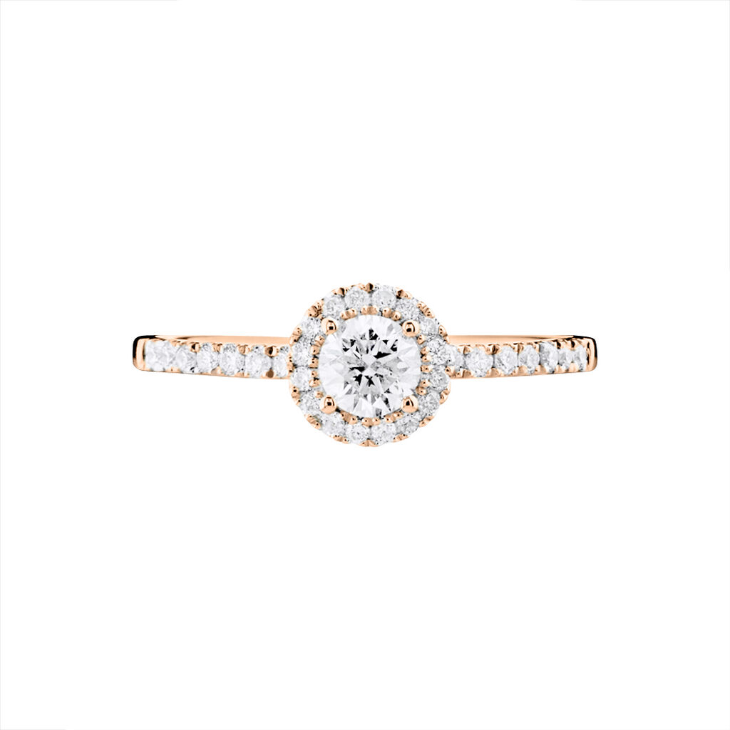 Bague Solitaire Lena Or Rose Diamant