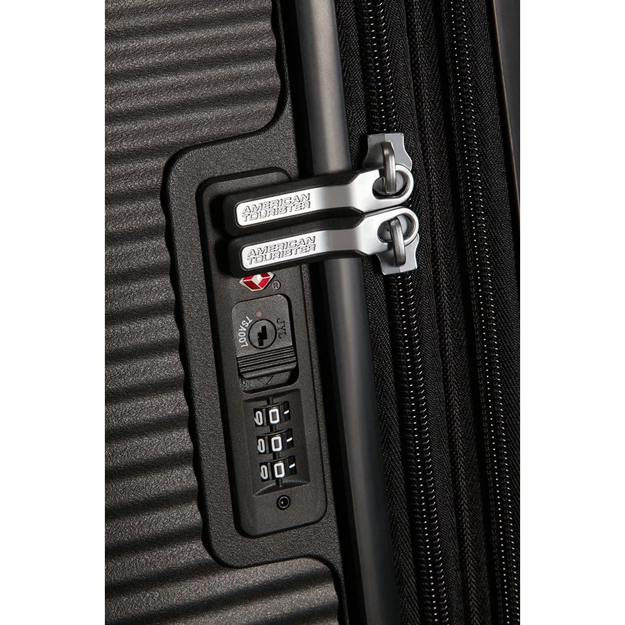 American Tourister Soundbox - 4-Rollen-Trolley 67 cm erw. bass black