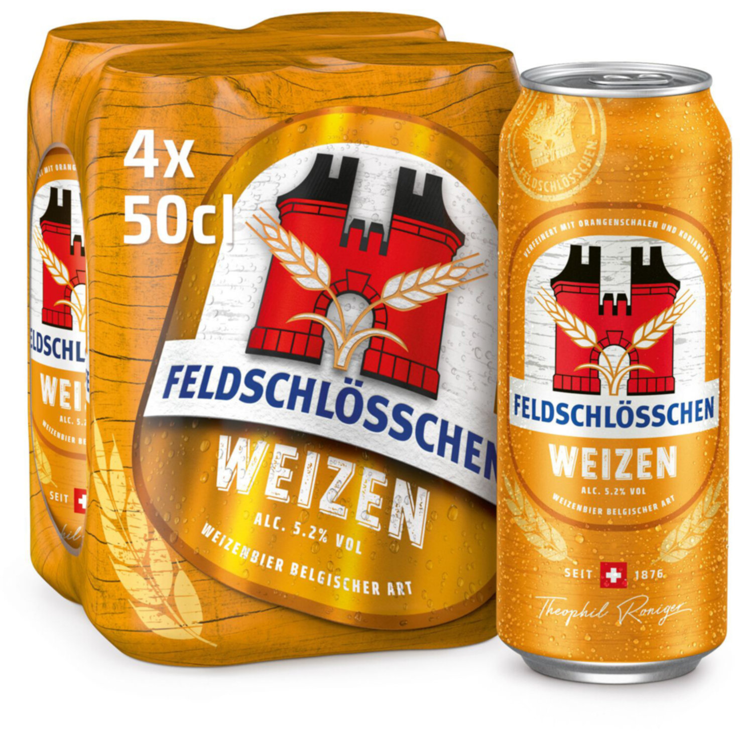 Feldschlösschen Weizen Bier 4x50cl -200cl