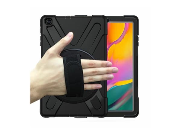 eSTUFF Defender Case - Baksidedeksel for nettbrett - svart - for Samsung Galaxy Tab A (2019) (10.1 tommer)