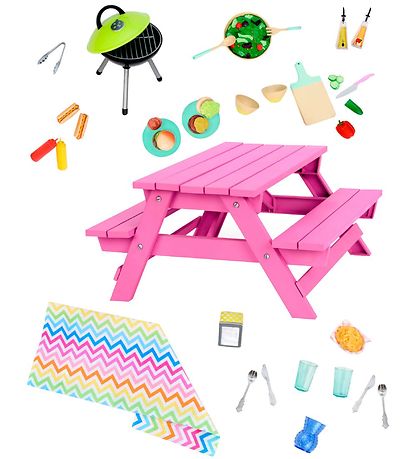 Our Generation Picnicbord m. Tilbeh?r
