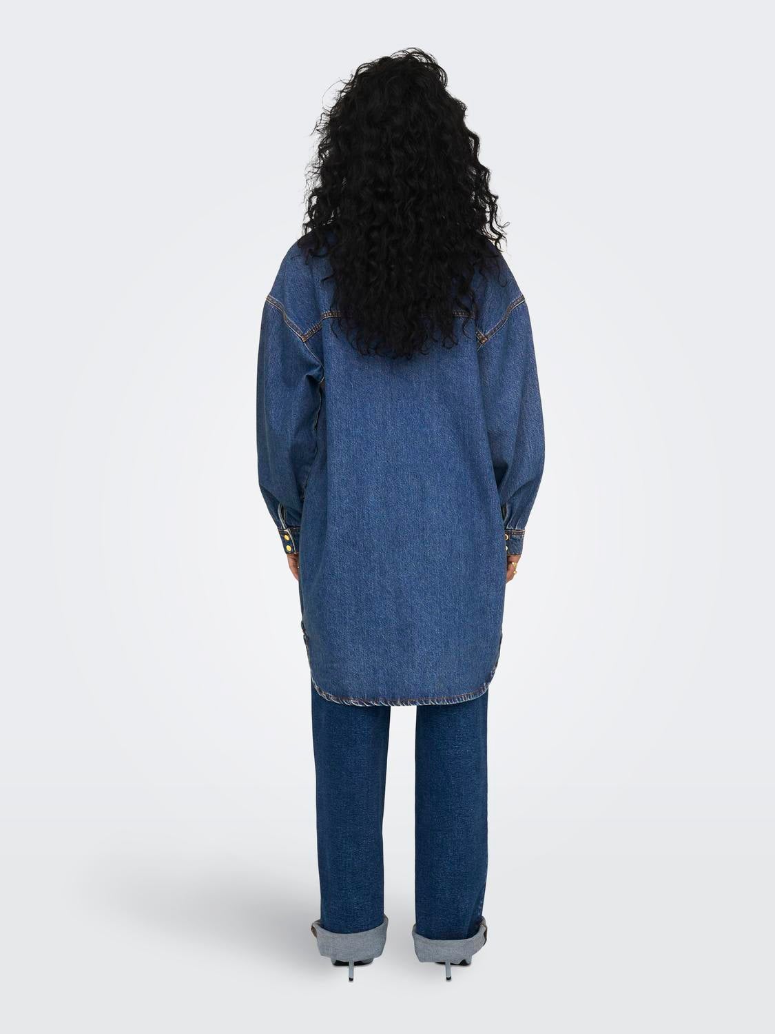 ONLFLOYD Jeanshemd Medium Blue Denim