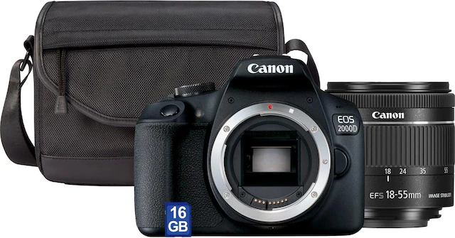 Canon Spiegelreflexkamera »EOS 2000D Kit« EF-S 18-55 IS II , 24,1 , NFC , inkl. inkl. EF-S 18-55 IS II Objektiv