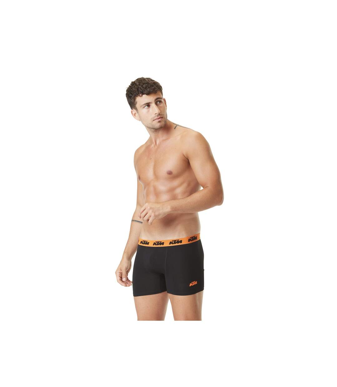 KTM by Freegun Boxer Homme 100% Coton, Calecon Homme, Ultra-doux, Naturel (Lot de 5)