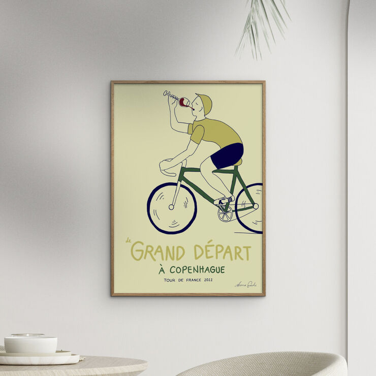 Poster & Frame Alma Gade - Tour de France Flerfarvet