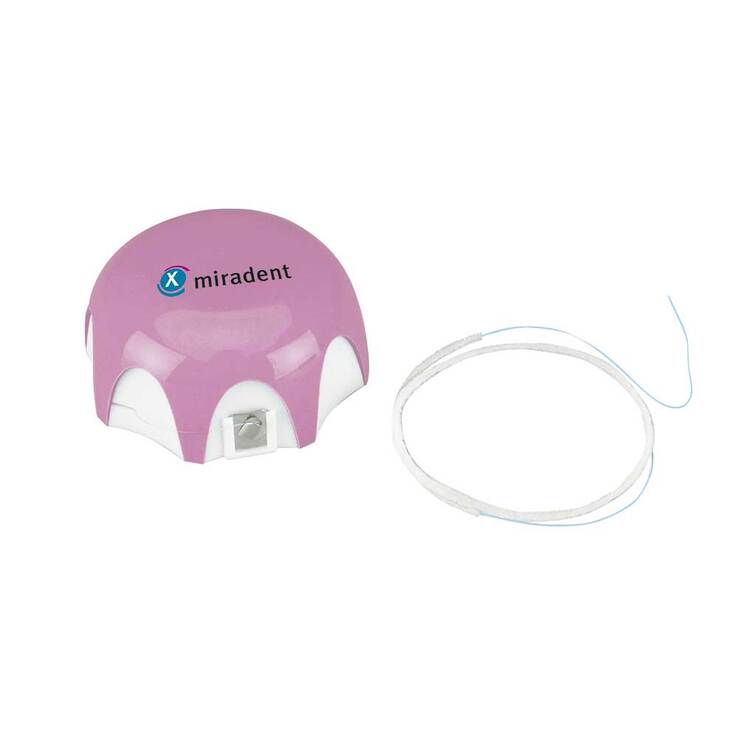 Miradent Zahnseide Mirafloss Implant chx fine, 50X15 cm