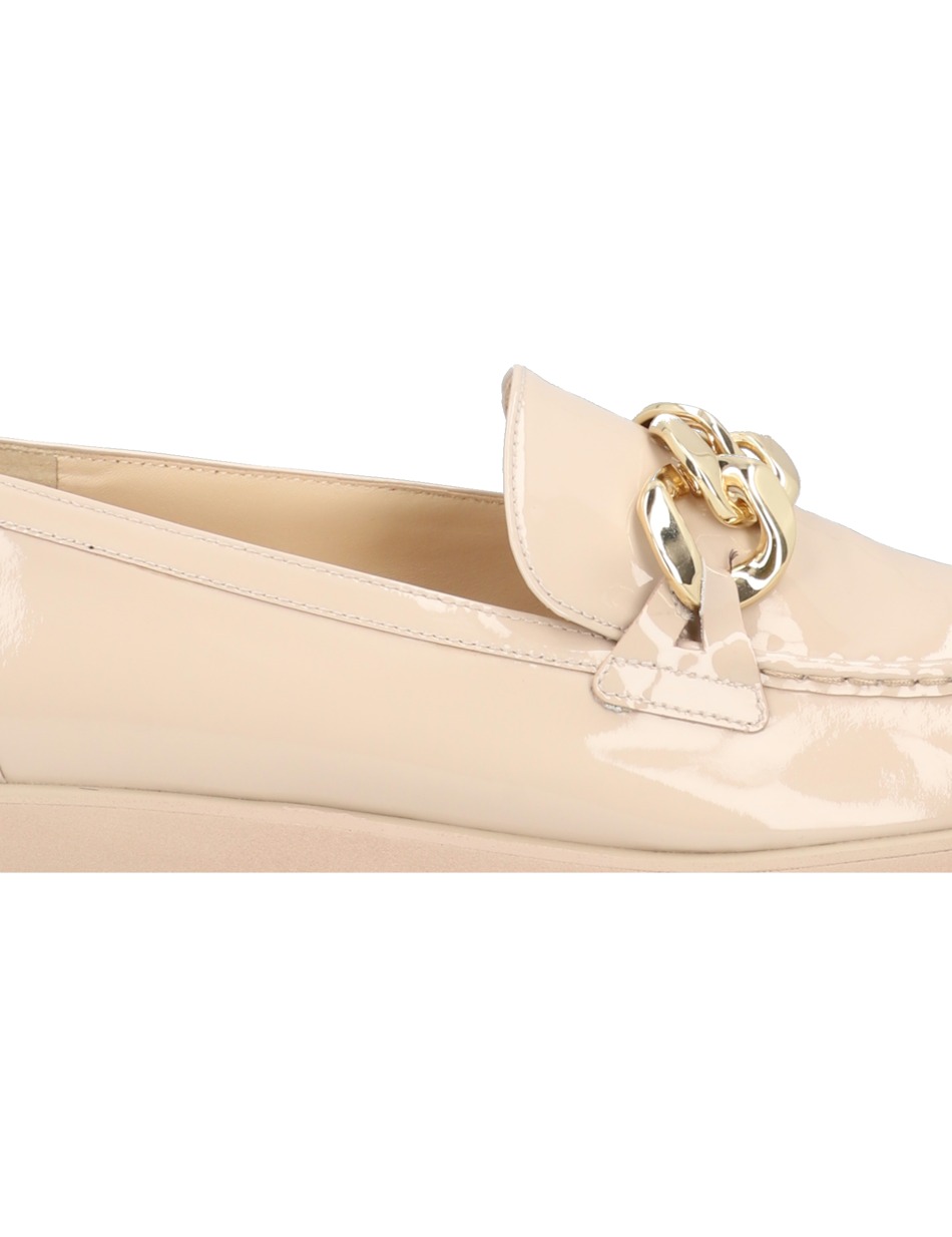 Lackleder Slipper