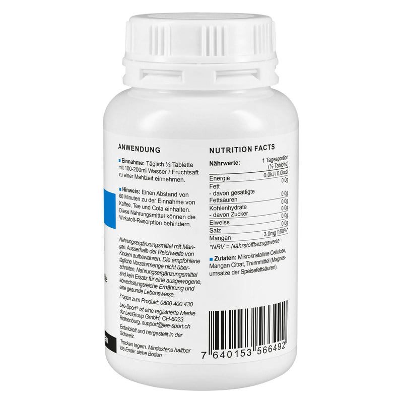 Mangan Tabletten