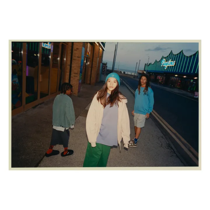 Main Story Hoodie Zippé Coton Bio | Gris clair
